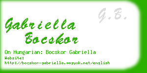 gabriella bocskor business card